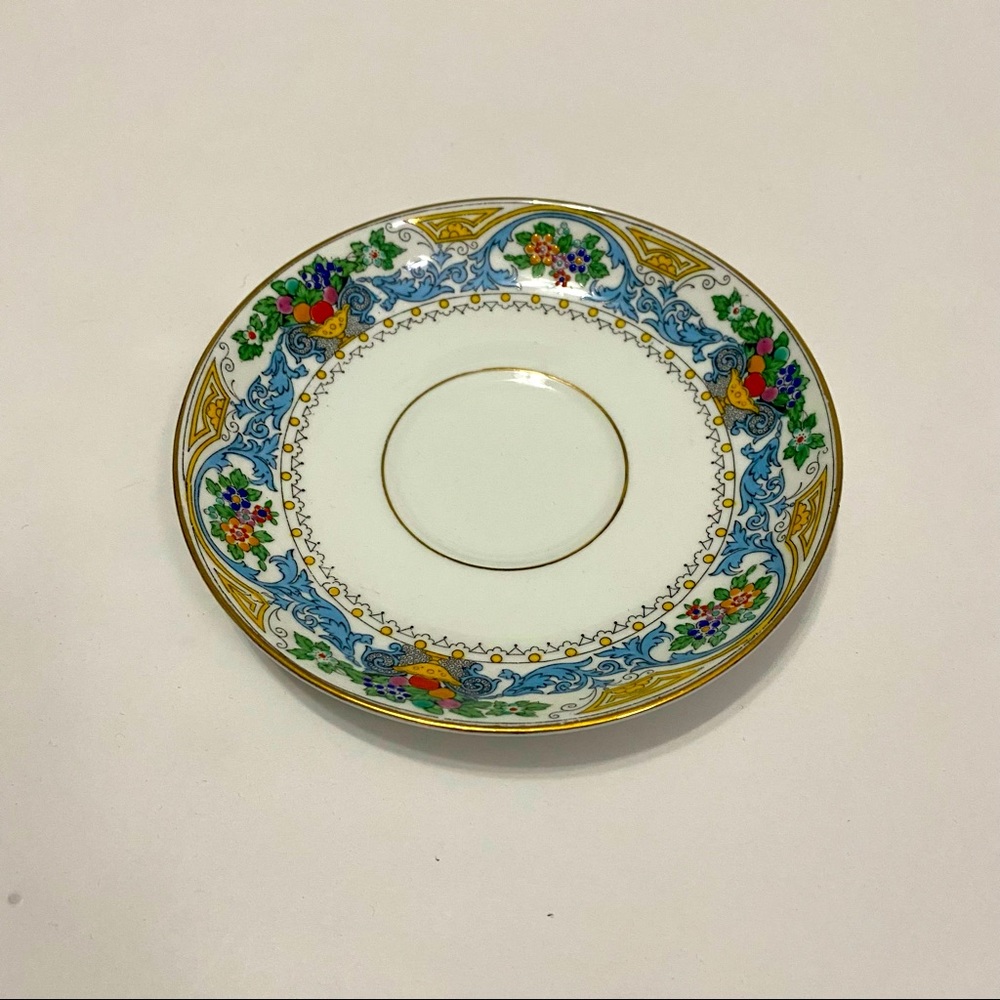 22k Gold Trimmed Adderleys Almora Saucer